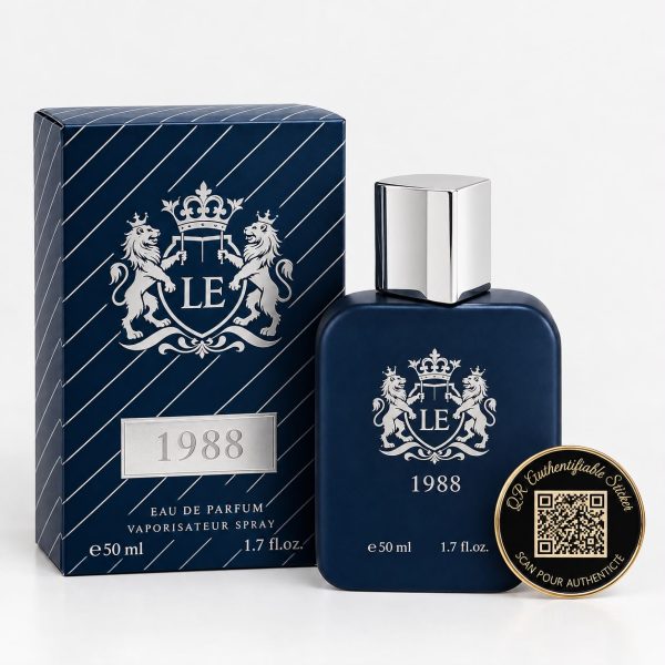 LE 1988 AVEC QR CODE (Un parfum de 50ML sur-mesure dont le QR code gravé sur le flacon réveille vos plus beaux souvenirs en photos, vidéos et audio.)