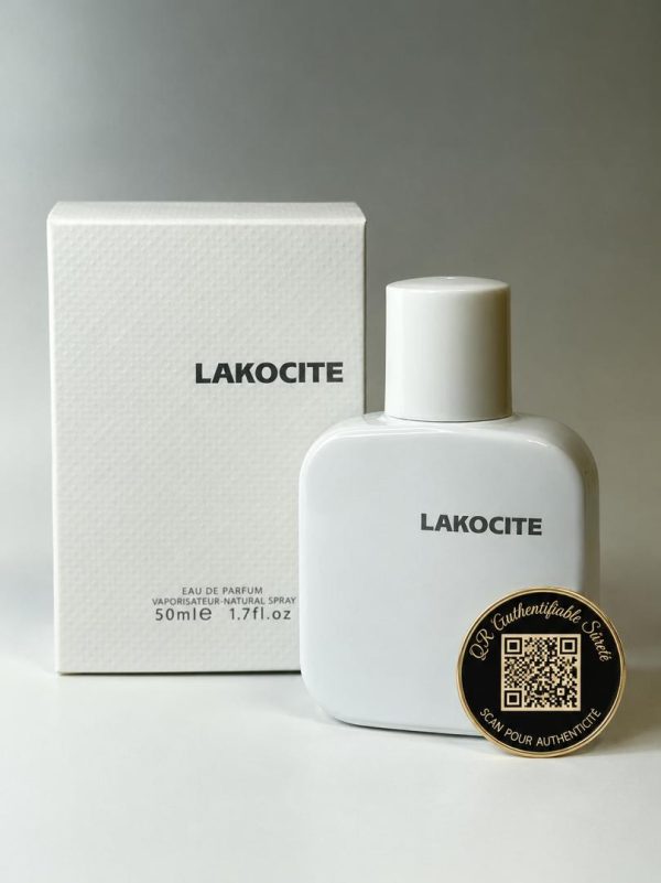 LAKOCITE AVEC QR CODE (Un parfum de 50ML sur-mesure dont le QR code gravé sur le flacon réveille vos plus beaux souvenirs en photos, vidéos et audio.)