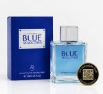 BLUE SEDUCTION AVEC QR CODE (Un parfum de 50ML sur-mesure dont le QR code gravé sur le flacon réveille vos plus beaux souvenirs en photos, vidéos et audio.)