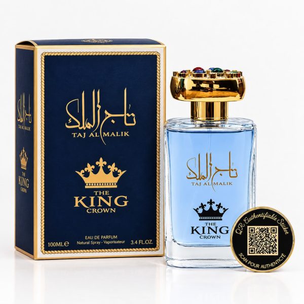 THE KING AVEC QR CODE (Un parfum de 100ML sur-mesure dont le QR code gravé sur le flacon réveille vos plus beaux souvenirs en photos, vidéos et audio.)