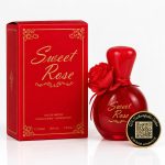 SWEET ROSE AVEC QR CODE (Un parfum de 50ML sur-mesure dont le QR code gravé sur le flacon réveille vos plus beaux souvenirs en photos, vidéos et audio.)