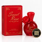 SWEET ROSE AVEC QR CODE (Un parfum de 50ML sur-mesure dont le QR code gravé sur le flacon réveille vos plus beaux souvenirs en photos, vidéos et audio.)