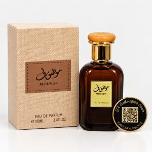 MOUSUF AVEC QR CODE (Un parfum de 50ML sur-mesure dont le QR code gravé sur le flacon réveille vos plus beaux souvenirs en photos, vidéos et audio.)