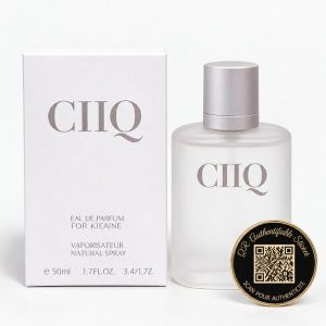 CIIQ AVEC QR CODE (Un parfum de 50ML sur-mesure dont le QR code gravé sur le flacon réveille vos plus beaux souvenirs en photos, vidéos et audio.)